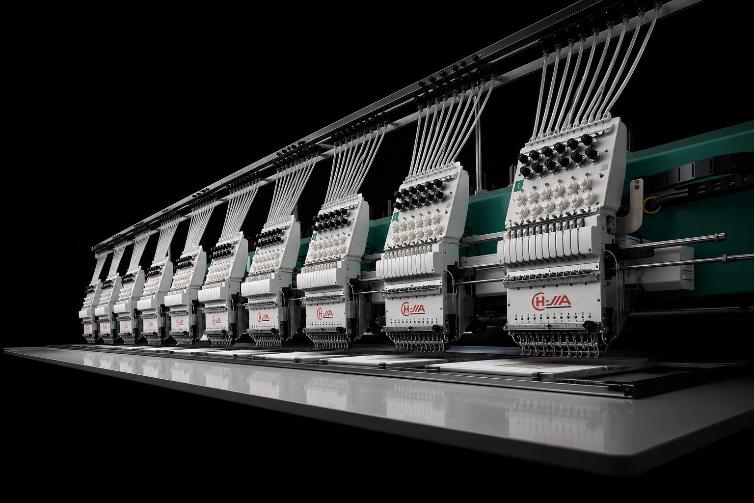 Máquina de bordado industrial H KIA multi-cabezal